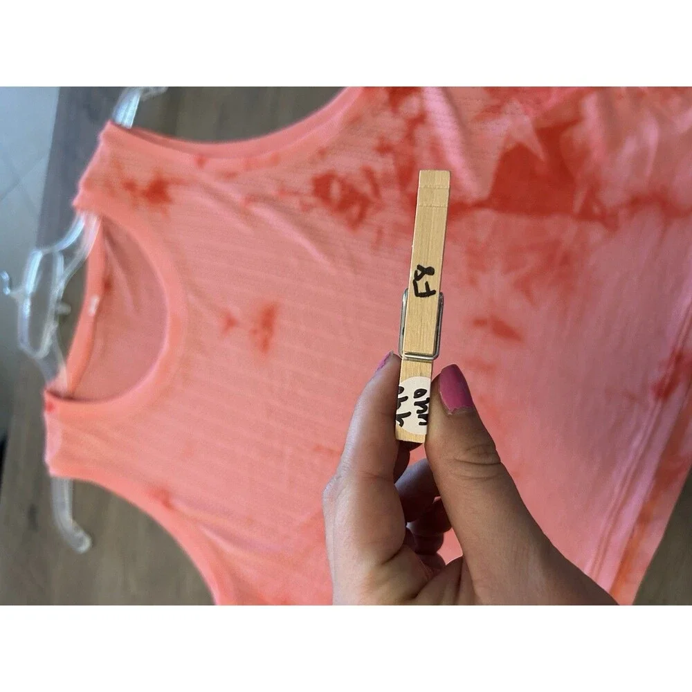 Lululemon Train to Be Tank Size 10 Rain Marble Dye Raspberry Cream